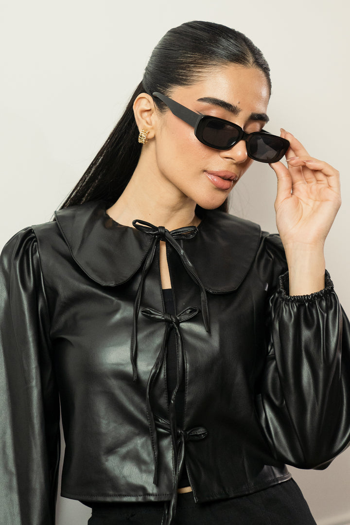 Luxeon Tie Front Top - Licci