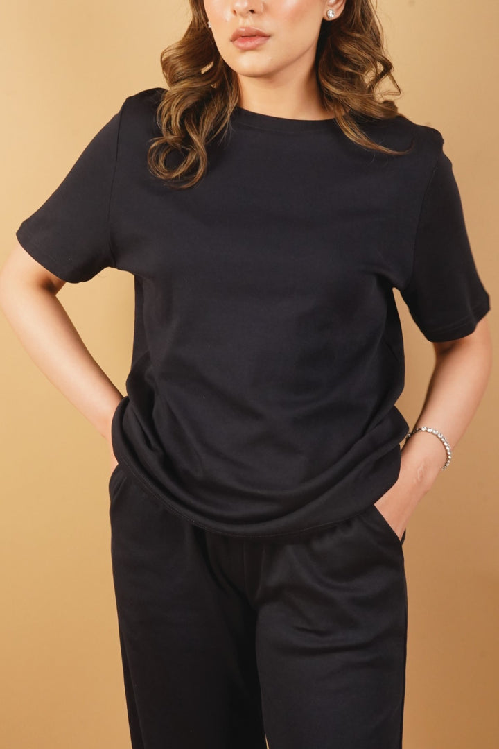 Midnight Loose Fit T-shirt - Black - Licci