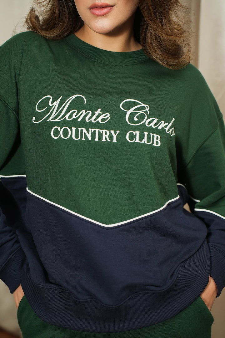 Monte Carlo Embroidered Sweatshirt - Licci