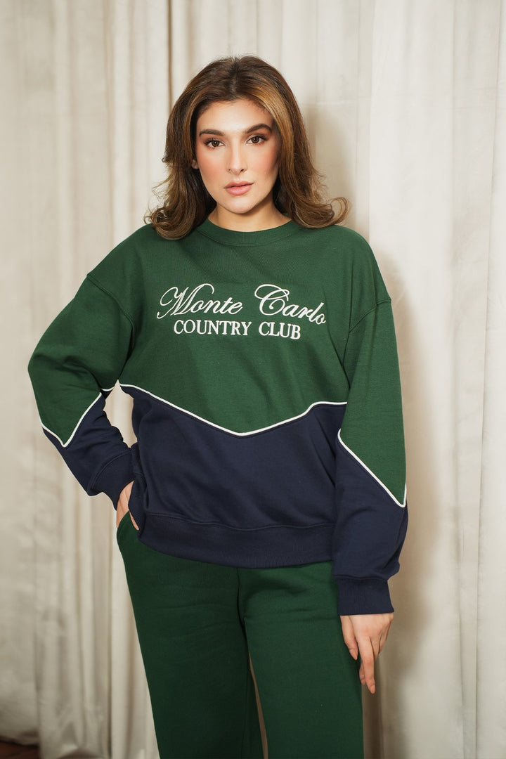 Monte Carlo Embroidered Sweatshirt - Licci
