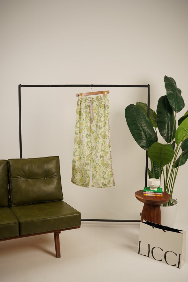 Allegro Printed Wide Leg Trousers - Licci