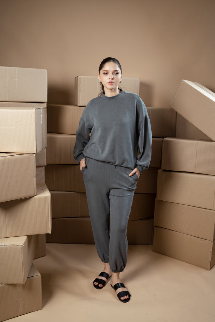 Granite Drawstring Trousers - Licci