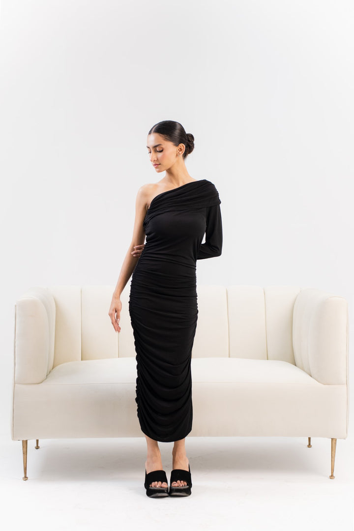 Nightingale Full Sleeve Evening Dress - Licci