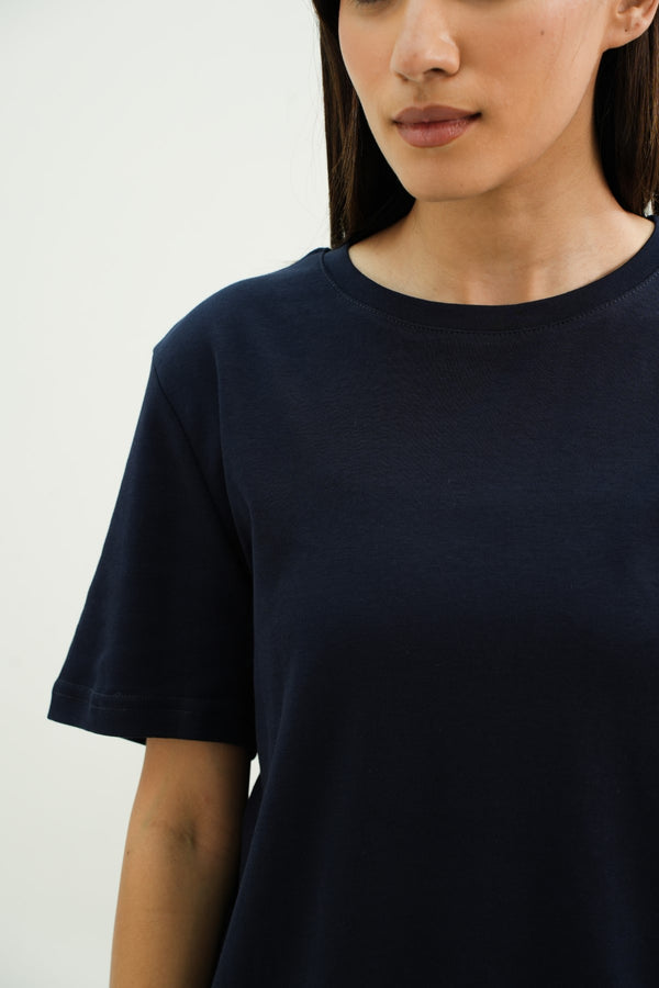 Noir Loose Fit T-shirt - Blue