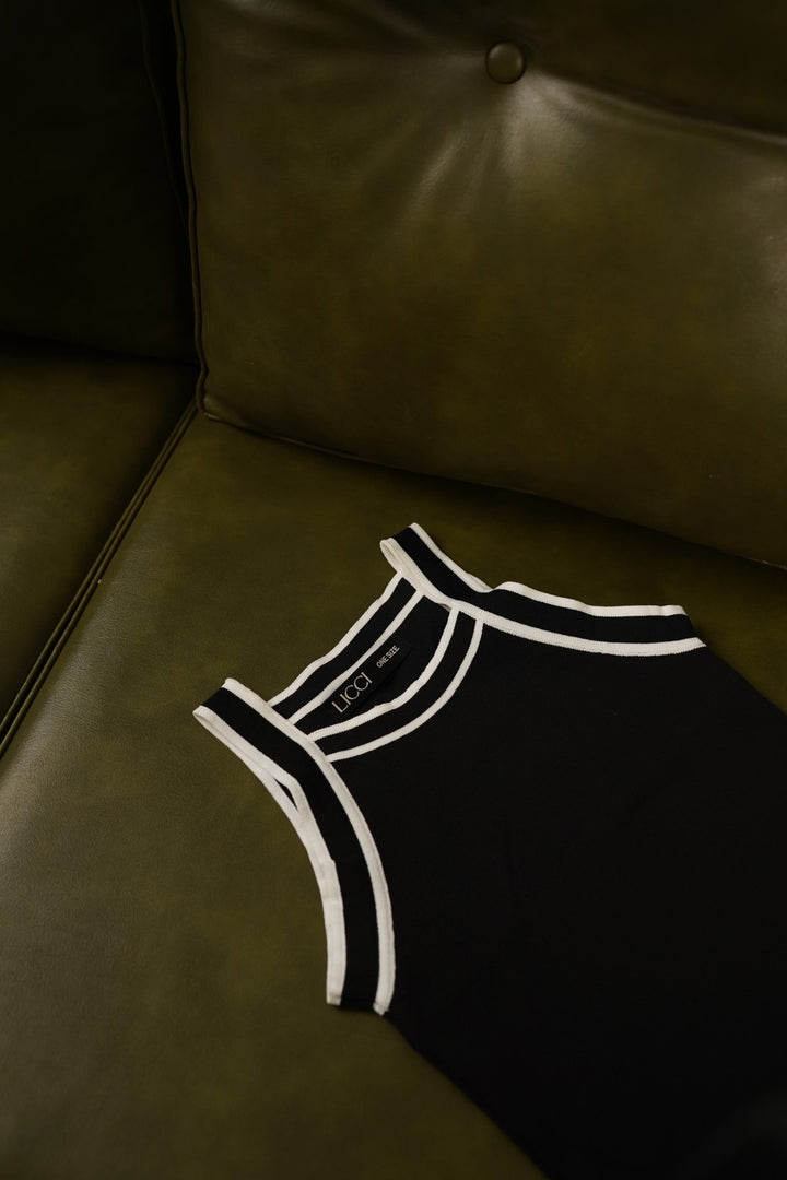 ELIXIR CONTRAST HEM TANK TOP - Licci