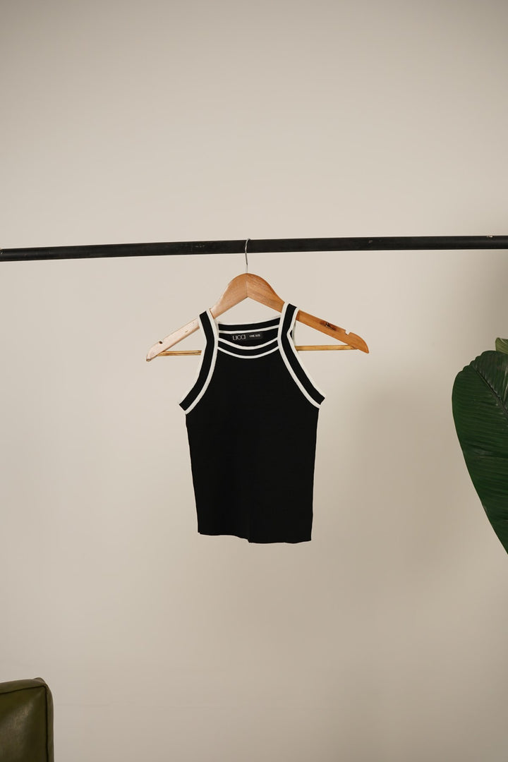 ELIXIR CONTRAST HEM TANK TOP - Licci