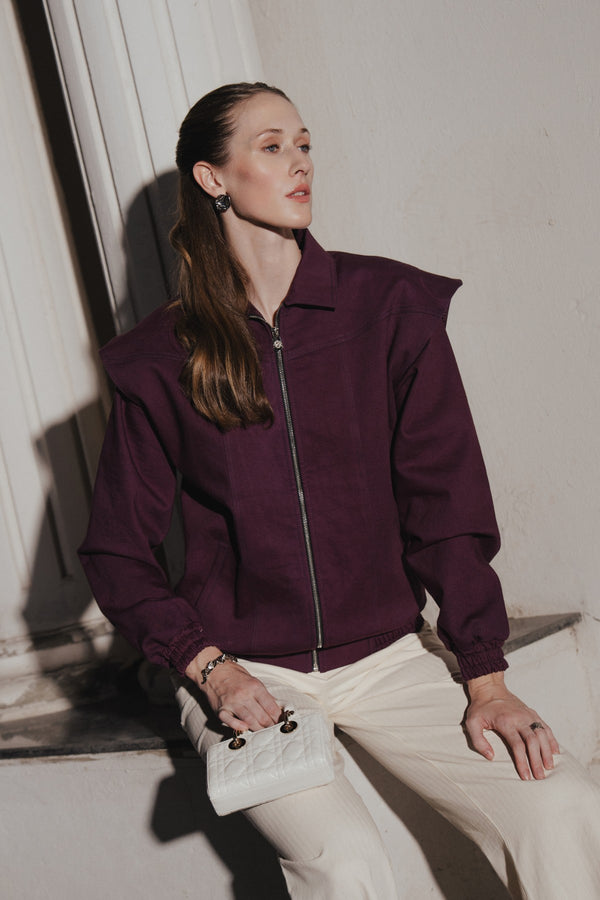 Ebony Double-Layered Denim Jacket